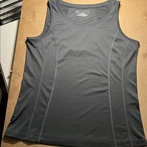 Tek Gear Ladies large athletic tank top. Charcoal gray. Like new condition.